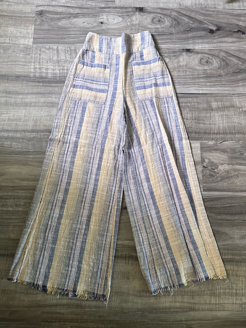 Free People Wide-Leg Linen Pants